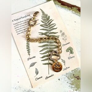 EUC Juicy Couture RARE HTF Lady Luck Rhinestone Heart Horseshoe Charm Bracelet